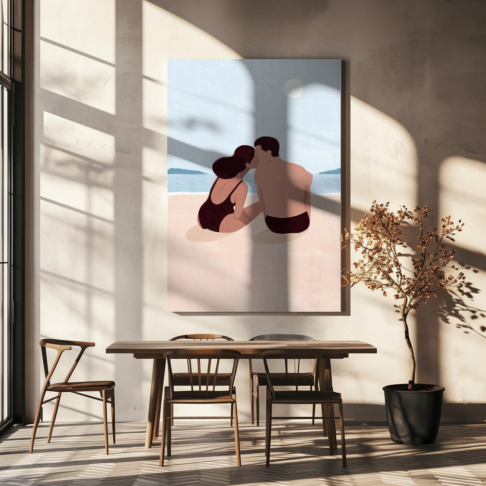 Eerste kus | Canvas
