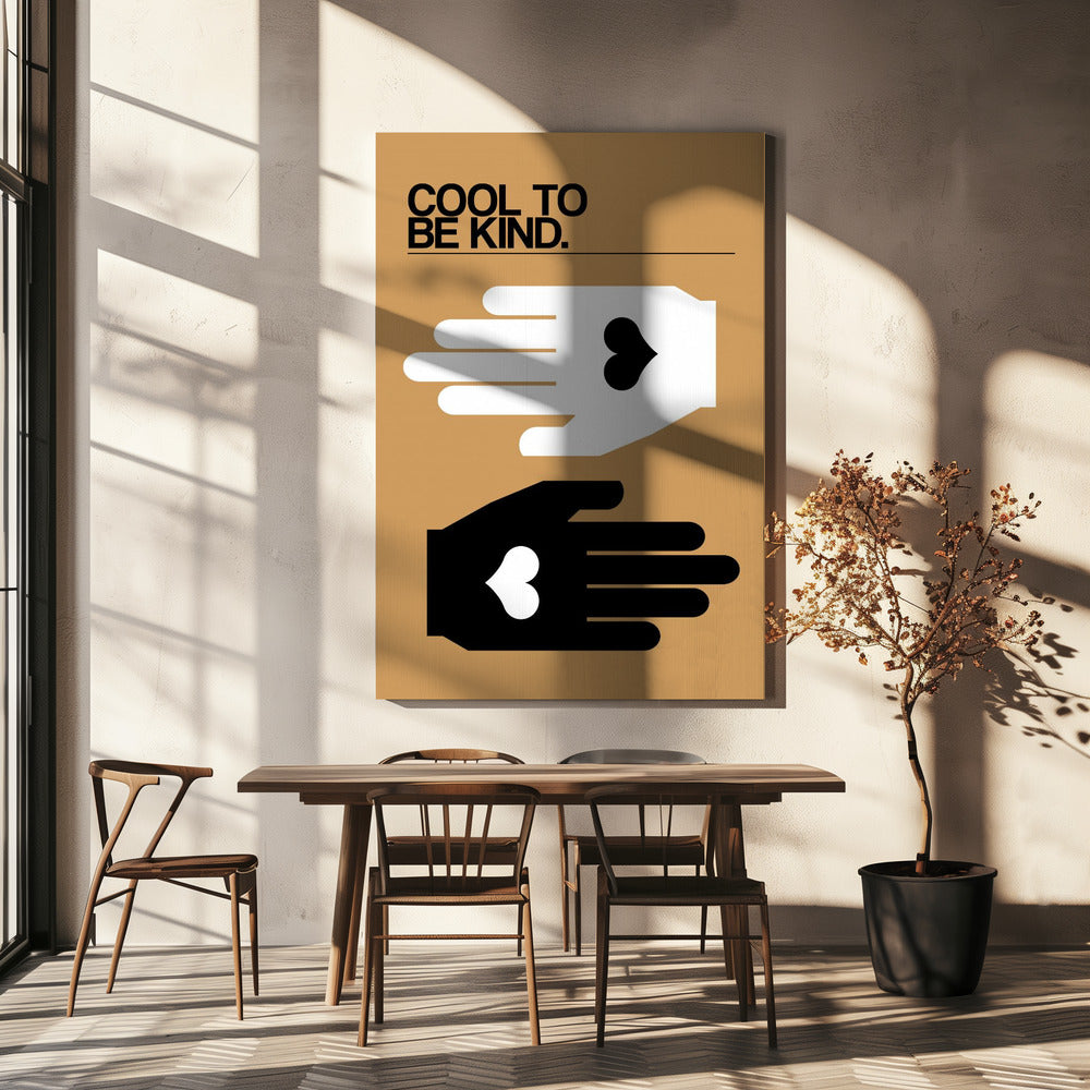 Cool To Be Kind Woestijn | Canvas