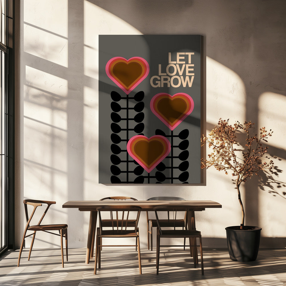 Laat liefde grijs worden | Canvas