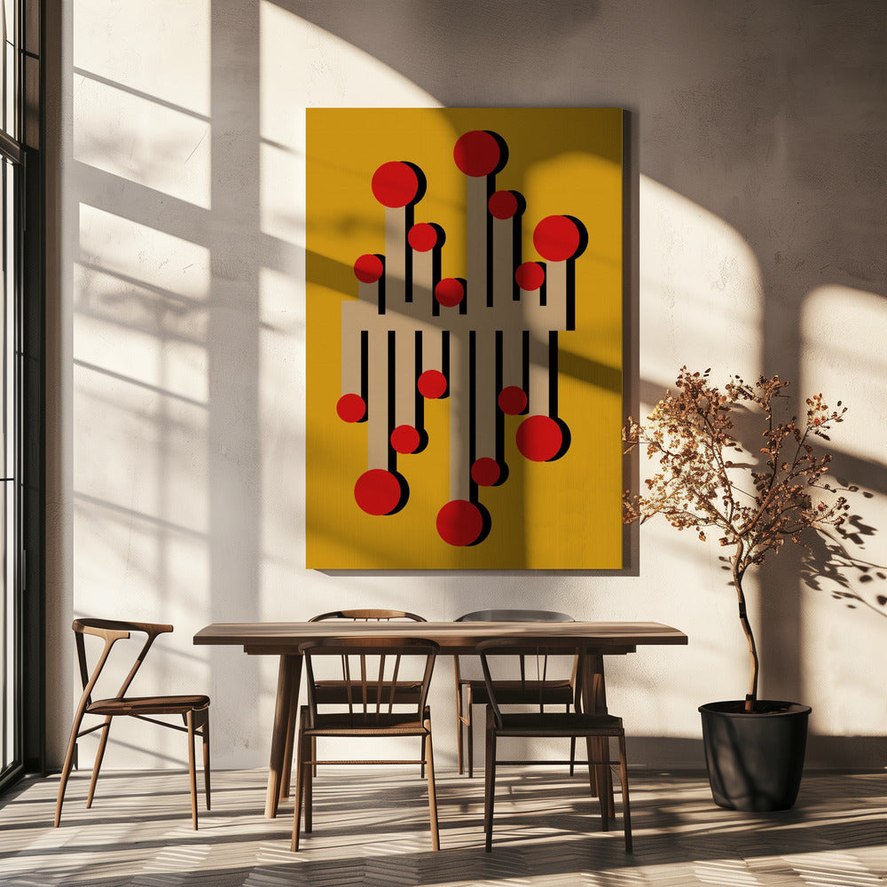 De Telephonist Mustard uit 1968 | Canvas