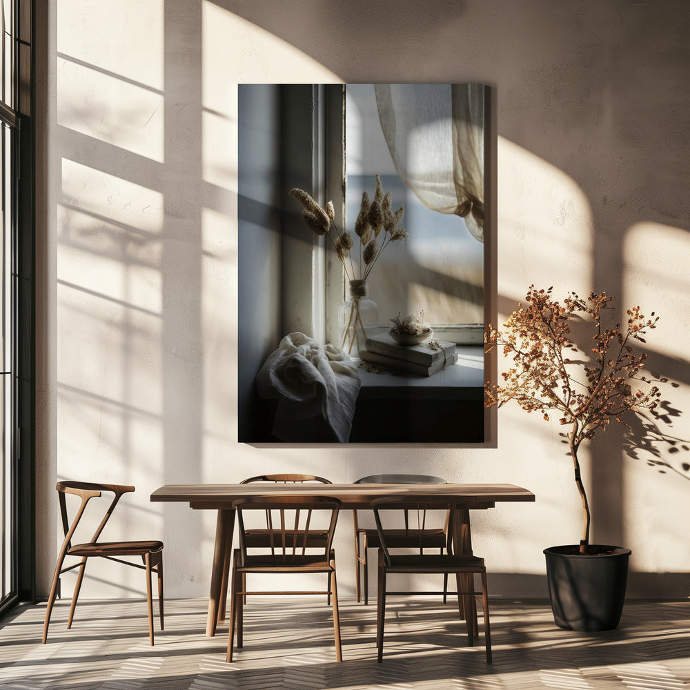 Sereen raamuitzicht | Canvas
