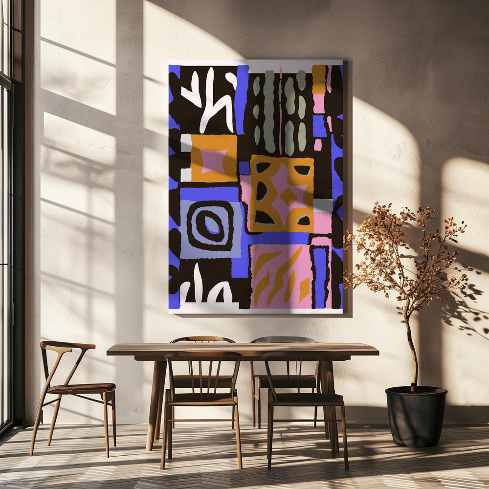 Kleurrijke geometrie | Canvas
