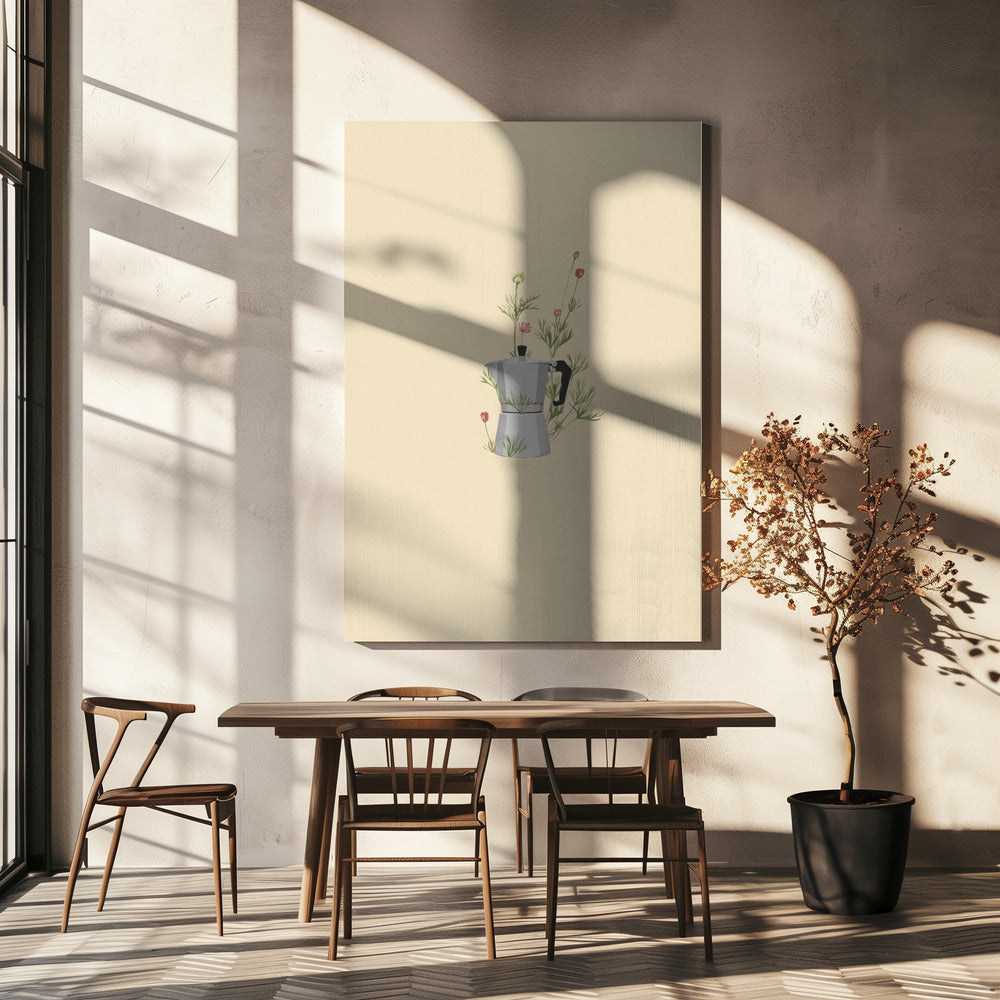Floral moka express | Canvas