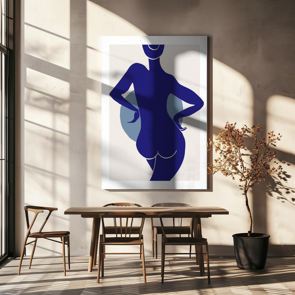 Vrouw Blauw | Canvas
