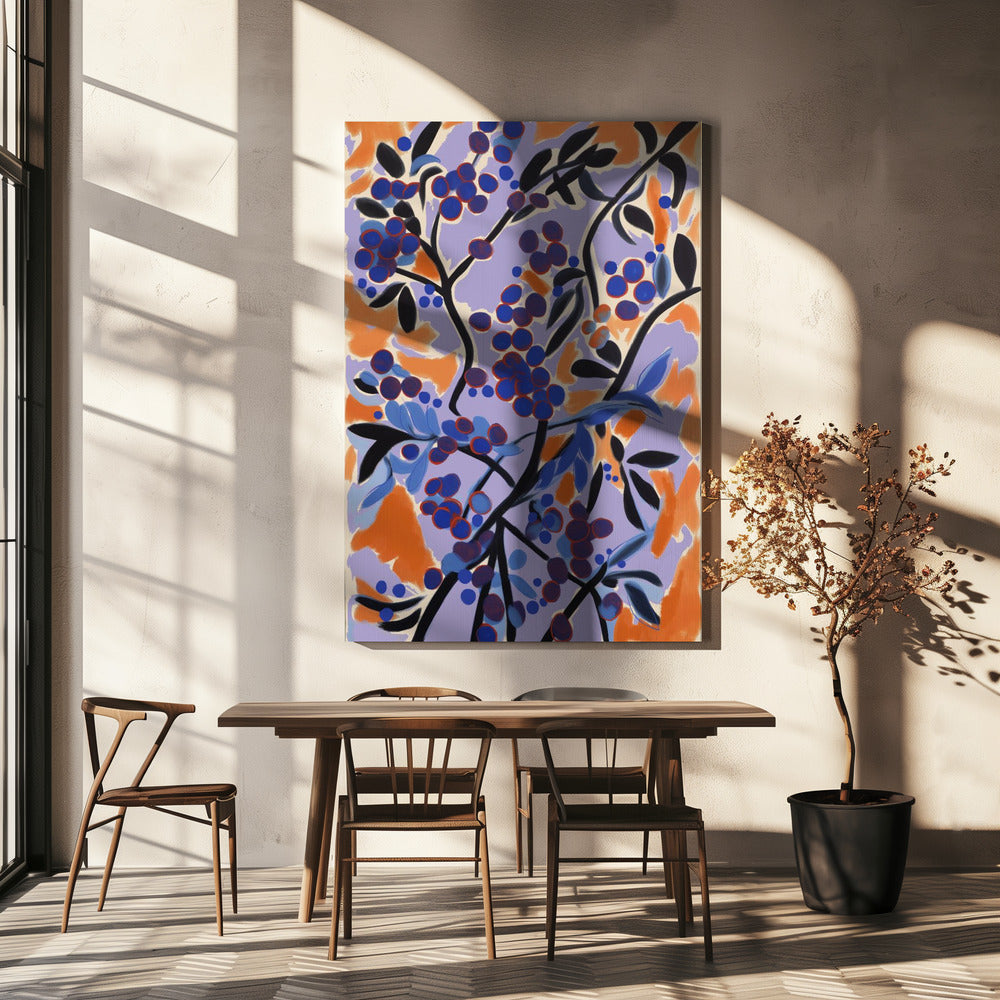 Levendige bessendans | Canvas