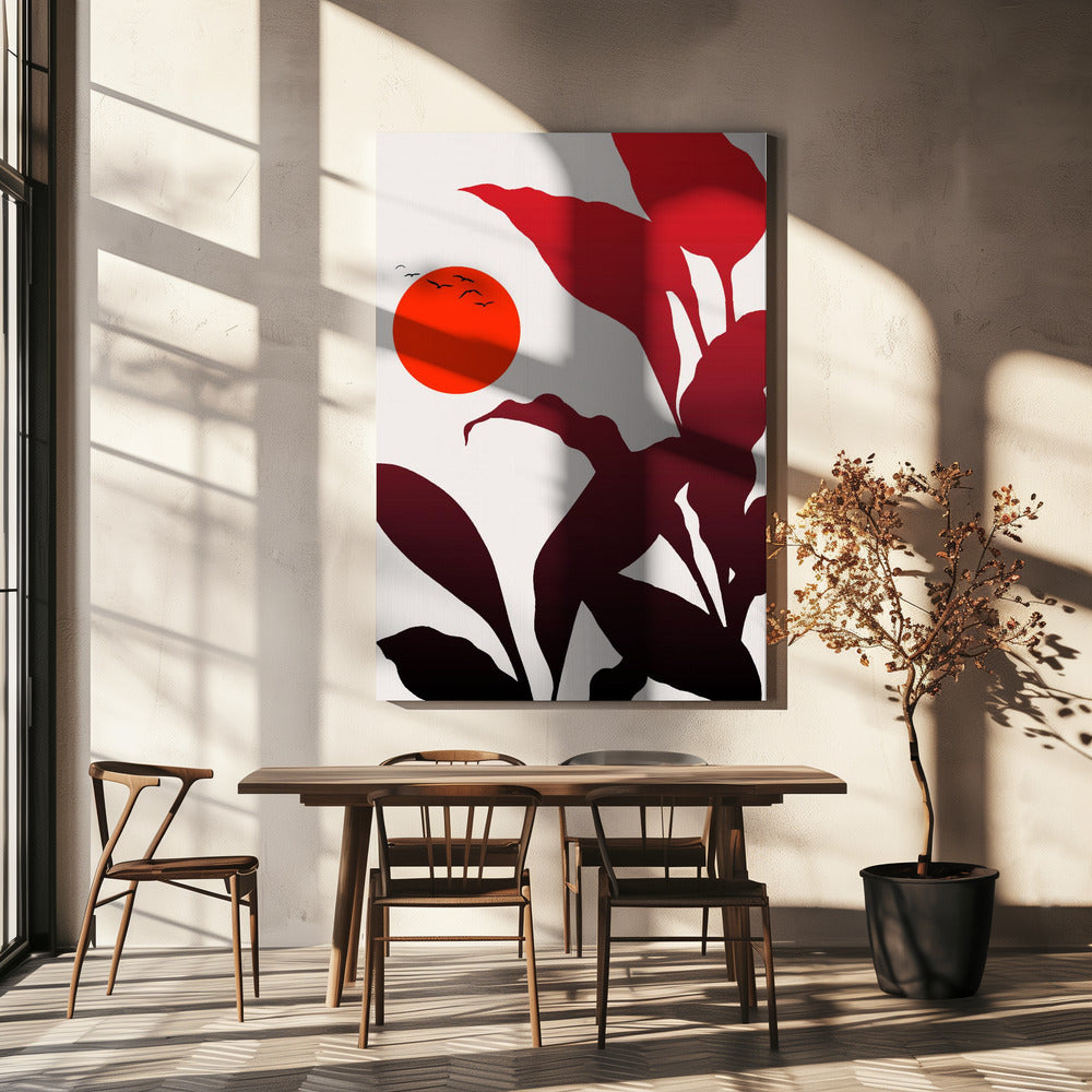 Tropische zonsondergang | Canvas
