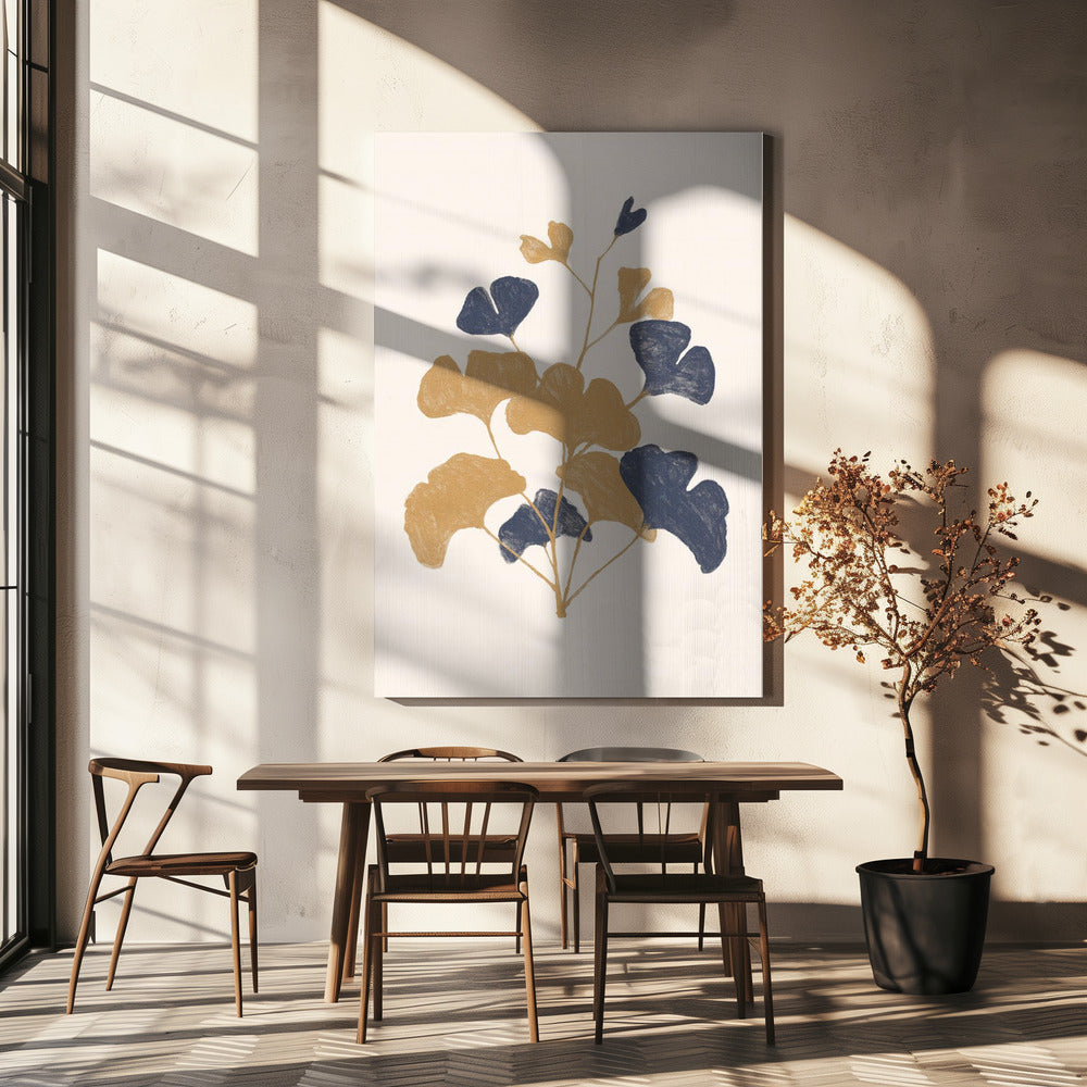 Gouden Ginkgo | Canvas