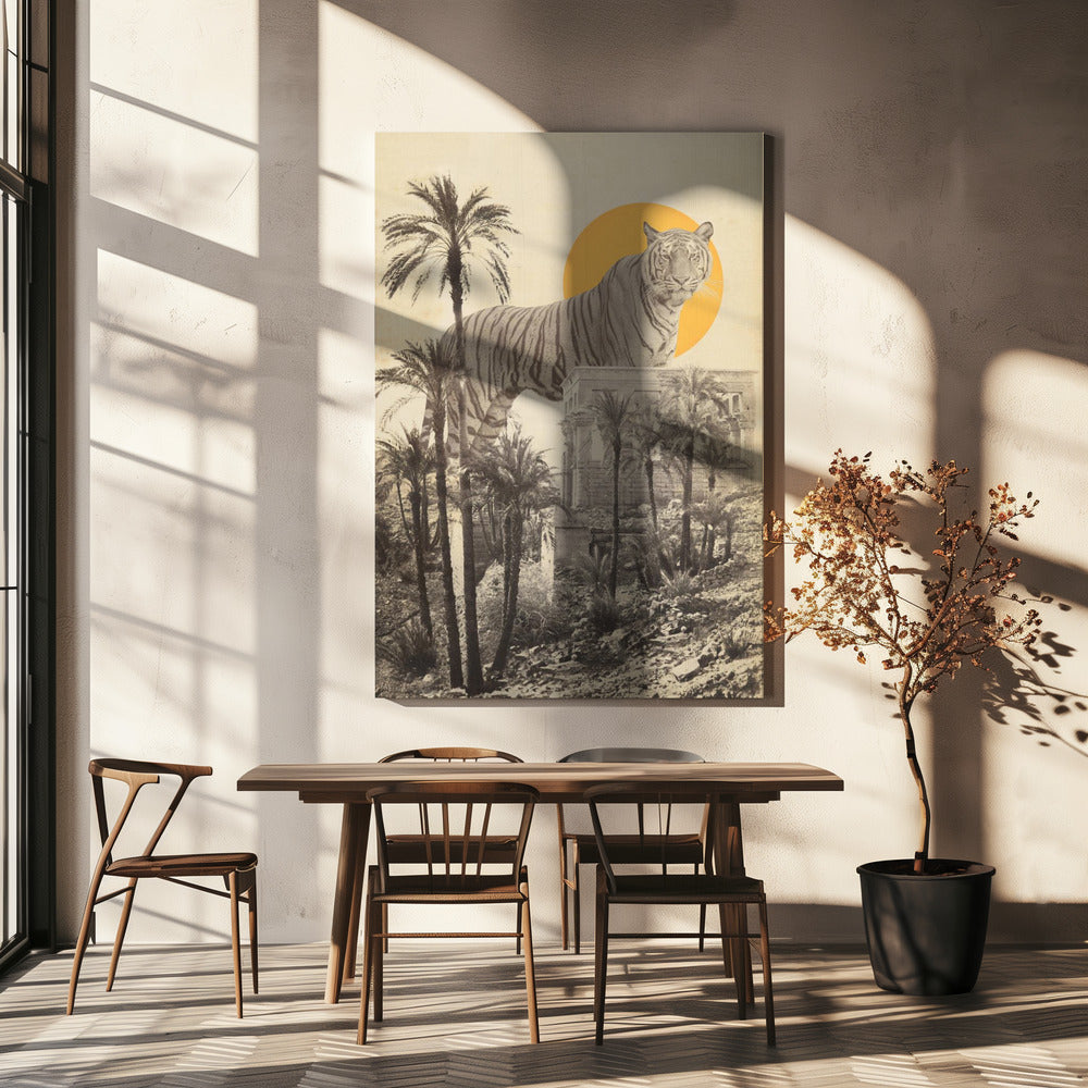 Reuzentijger in puin | Canvas