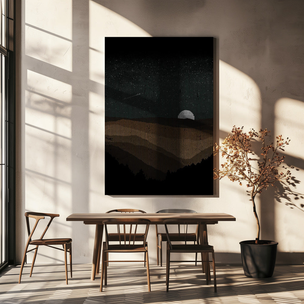 Maanopkomst | Canvas