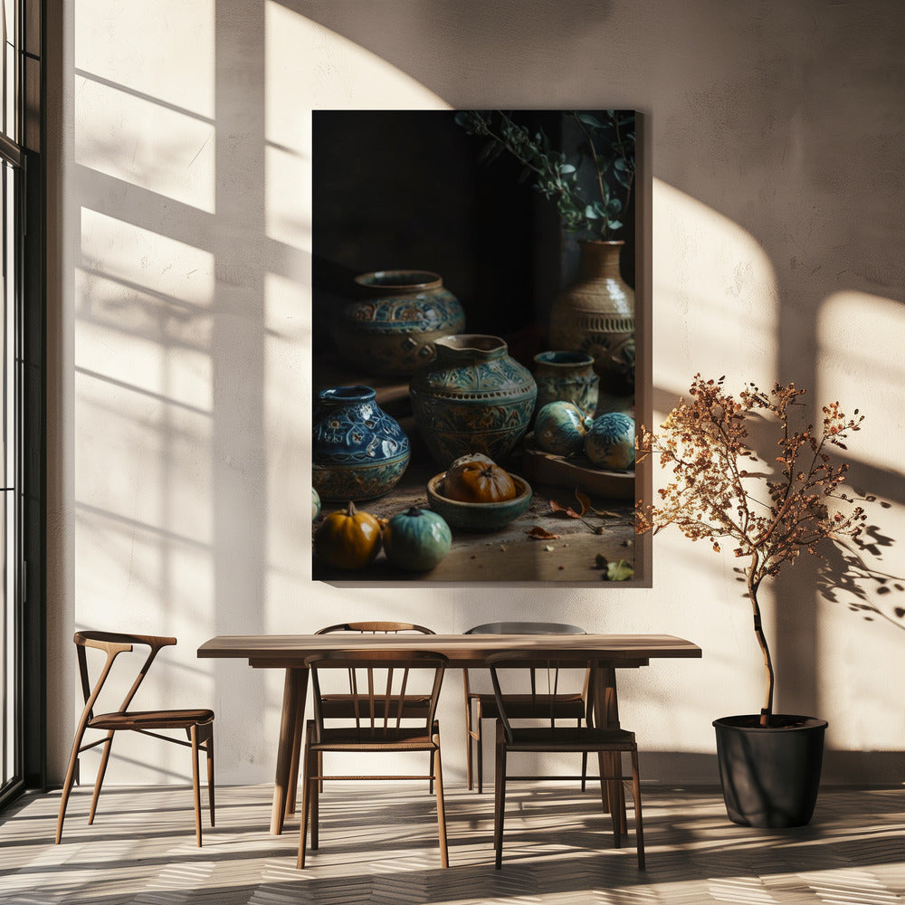 Keramiek Oogstscène | Canvas