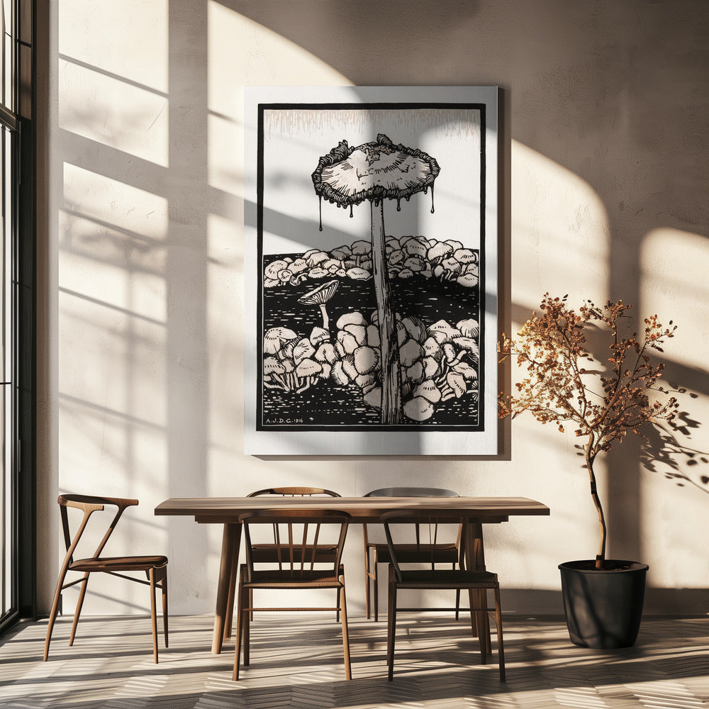 Druipende paddenstoel 1916 | Canvas