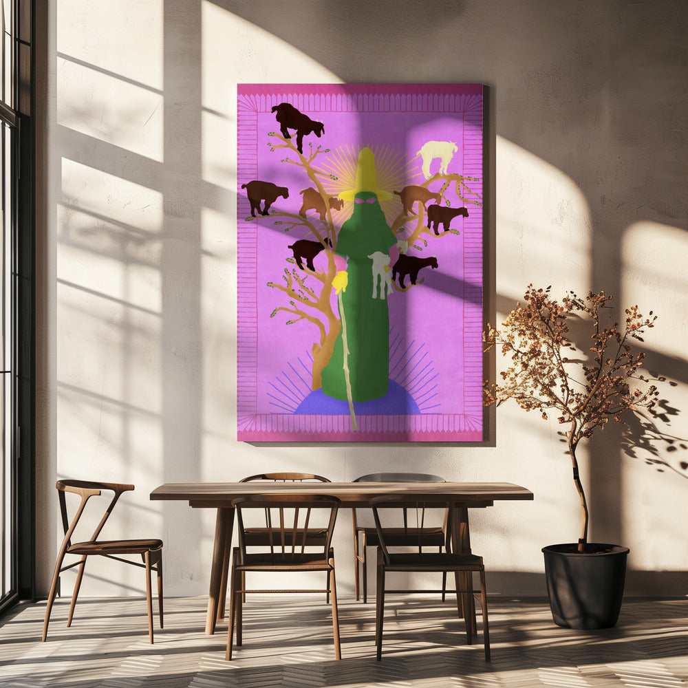 Heilige Vrouw Herder | Canvas