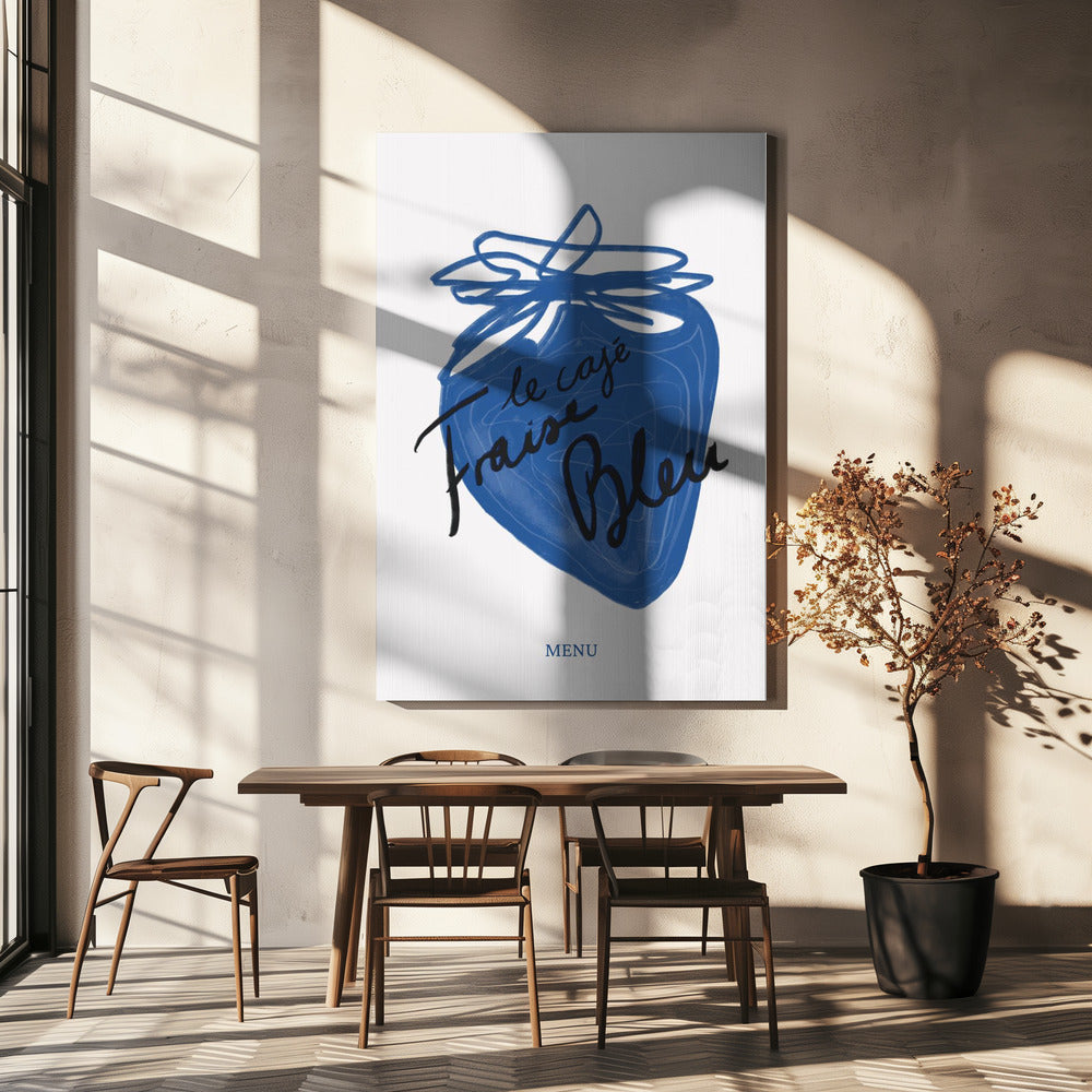 Blauwe bessengenot | Canvas