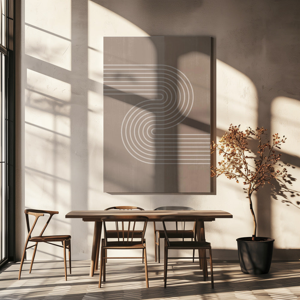 Gebogen pad | Canvas