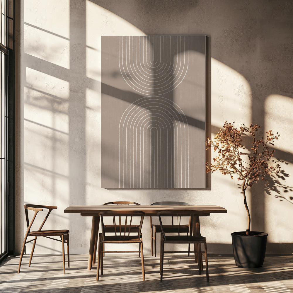 Gebogen echo's | Canvas