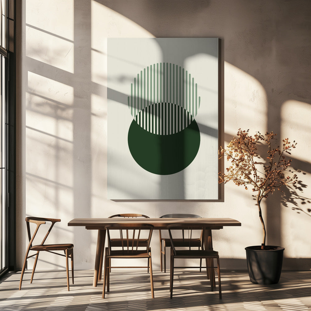 Minimale abstracte cirkels III | Canvas
