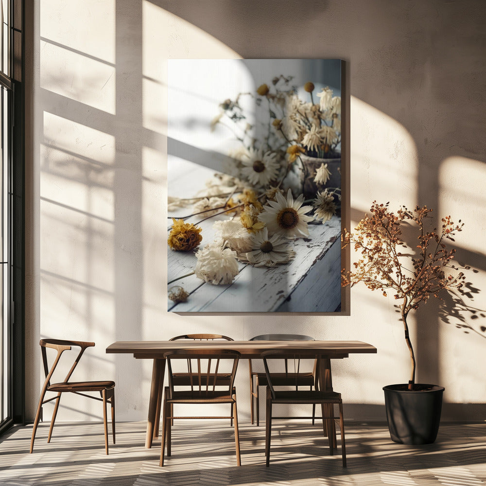 Vervaagde bloemblaadjes | Canvas