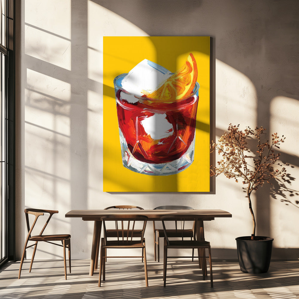 Negroni op zonneschijn | Canvas