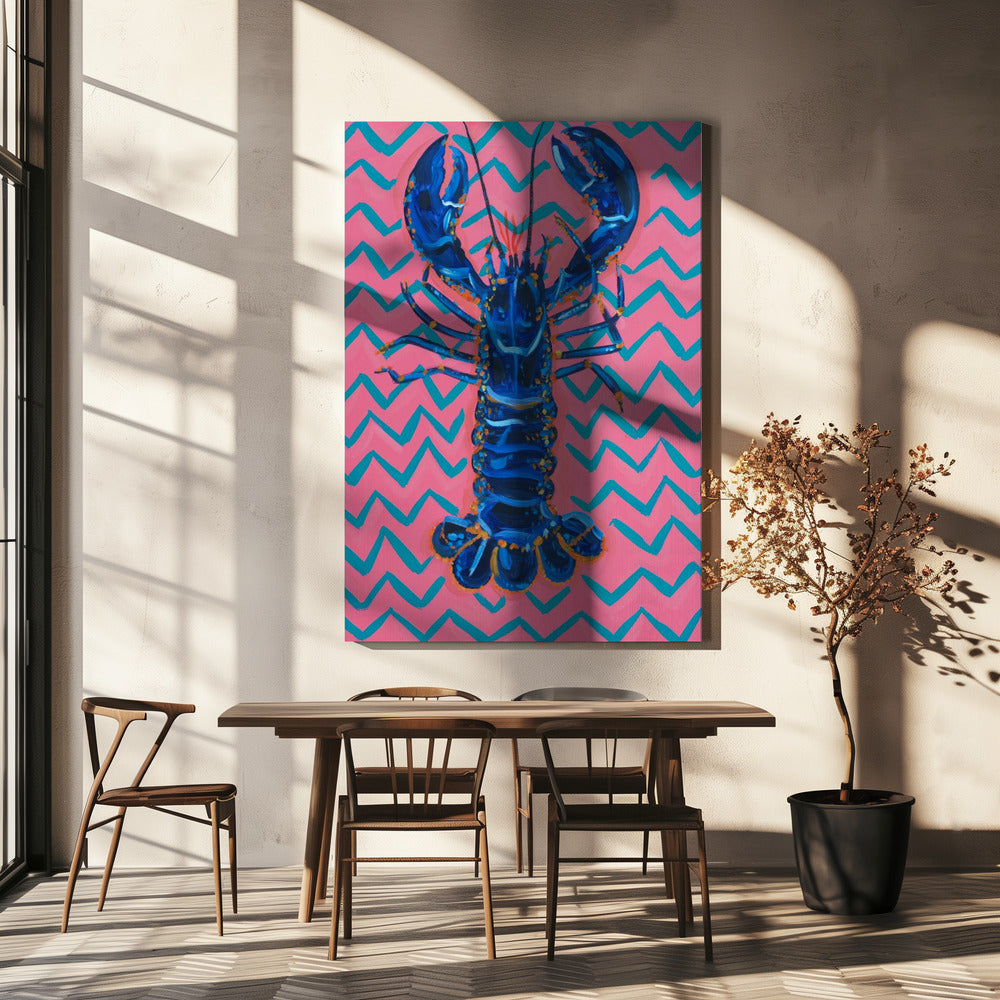 Kreeft op zigzag | Canvas