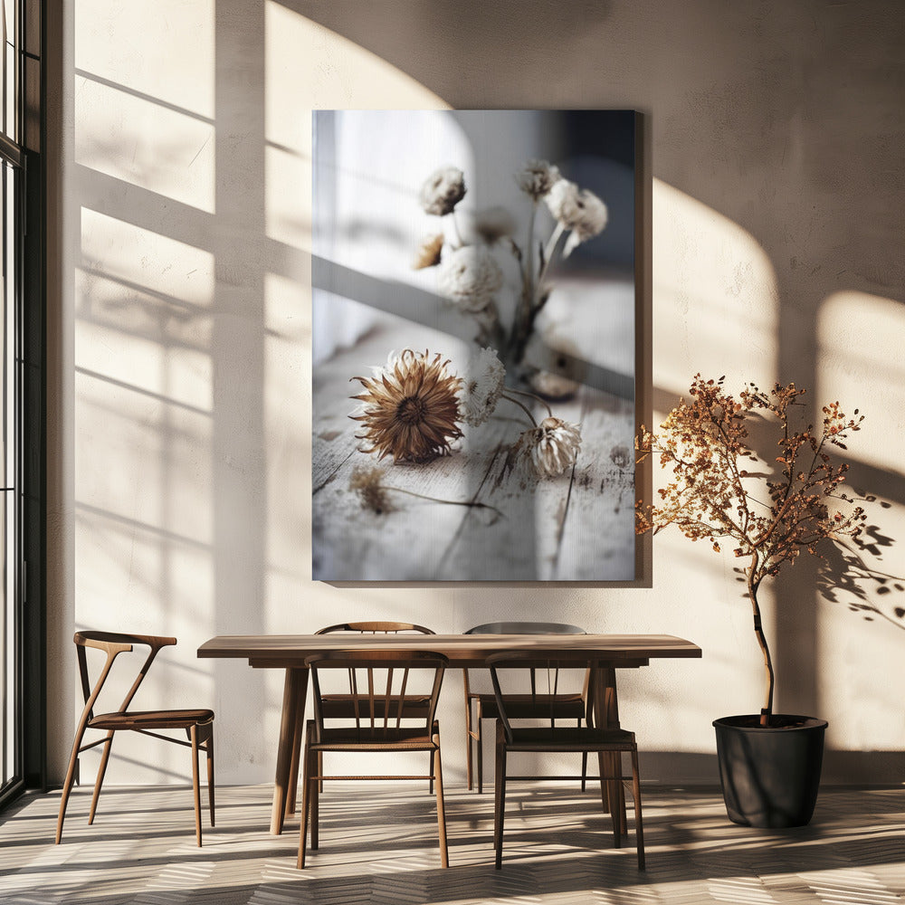 Nostalgische bloemen | Canvas
