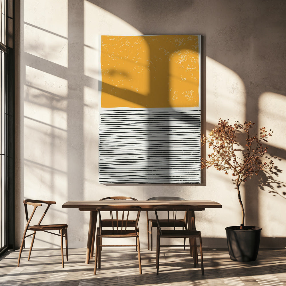 Minimaal Geel | Canvas