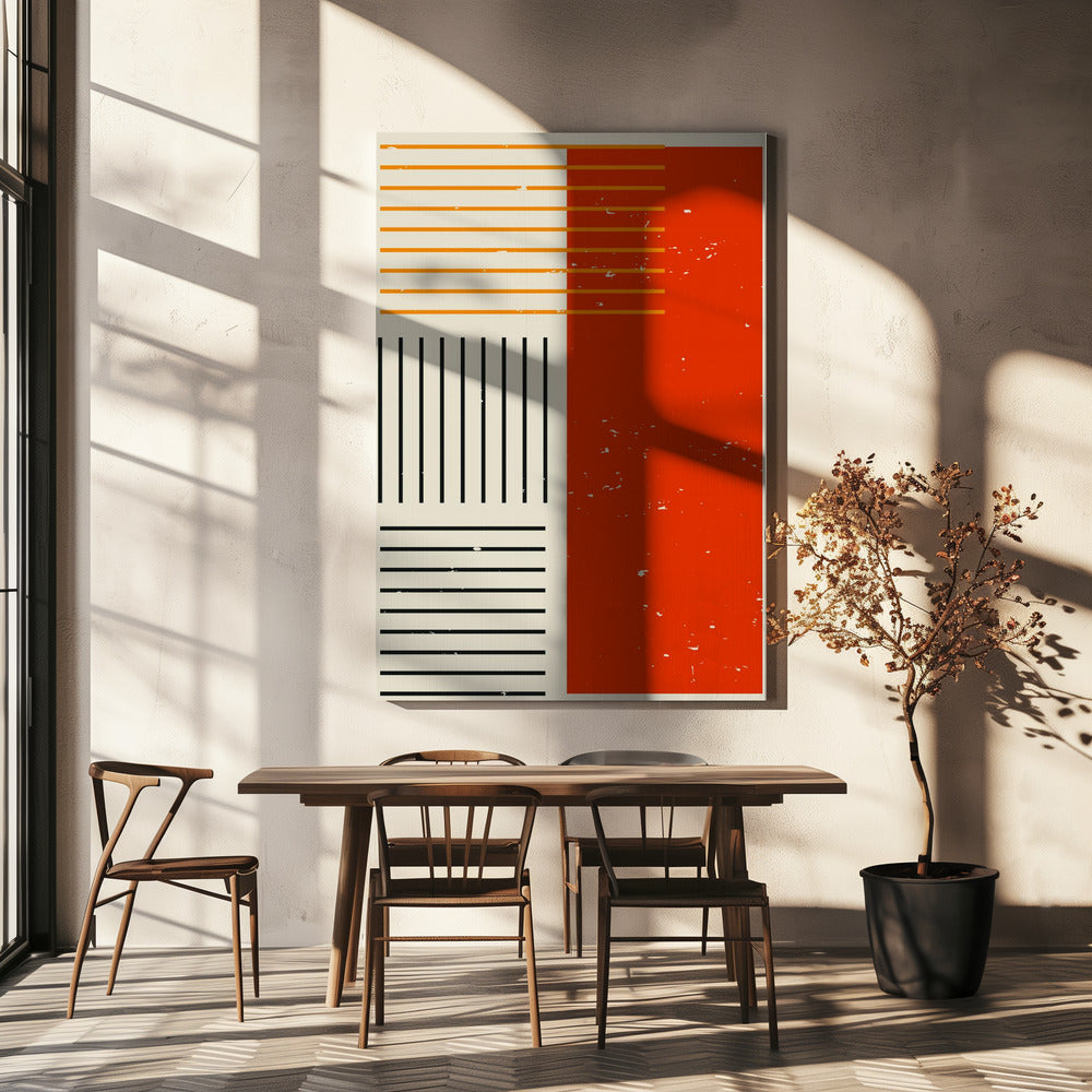 Levendige Minimal Serie #4 | Canvas