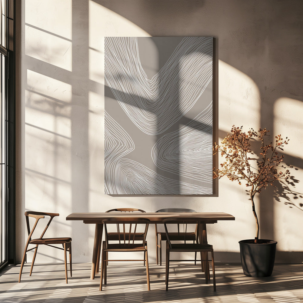 Flowing Contours Line Art | Canvas