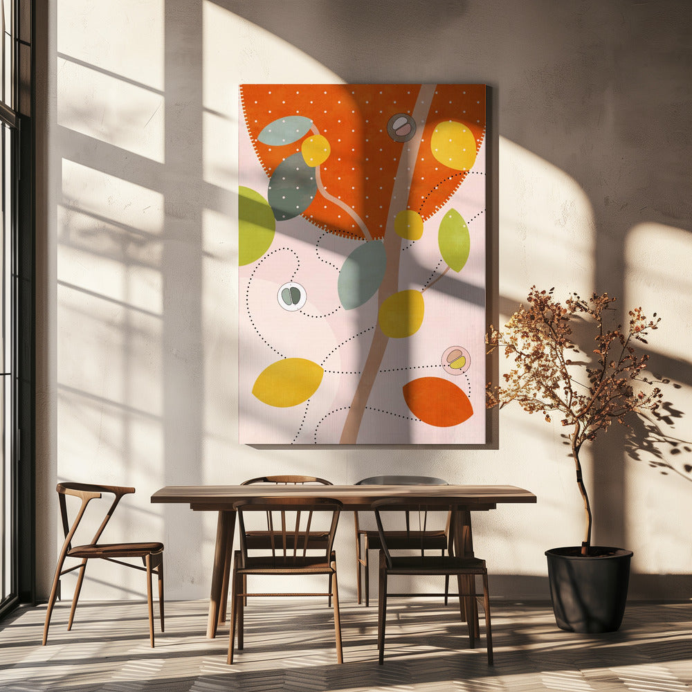 Vriendelijke kleuren Hilma 5 | Canvas