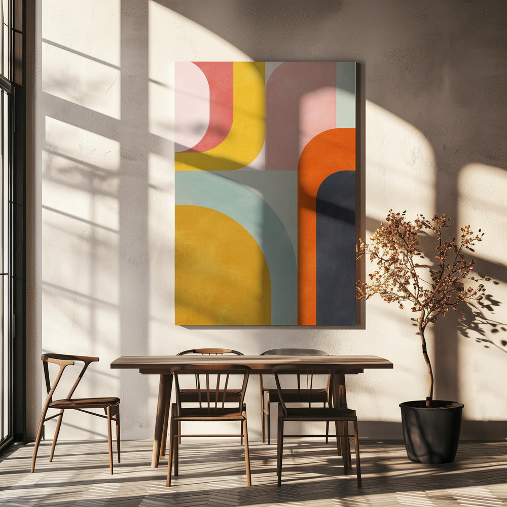 Vriendelijke kleuren2 | Canvas