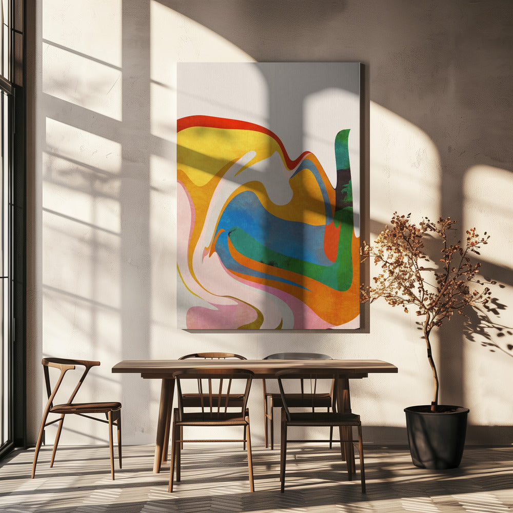 Organisch Bauhaus Waved | Canvas