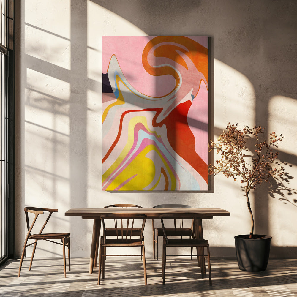Organisch Bauhaus Waved2 | Canvas