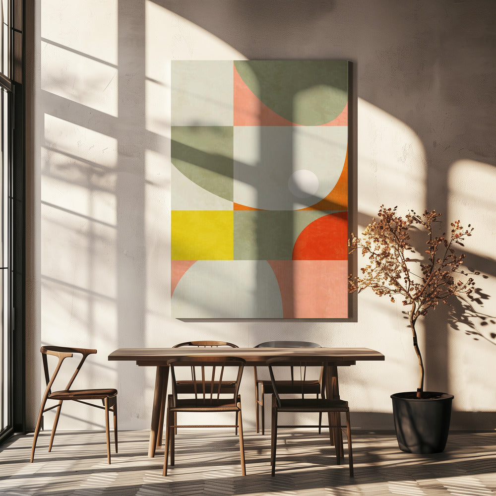 Zomercirkels22 1 V | Canvas