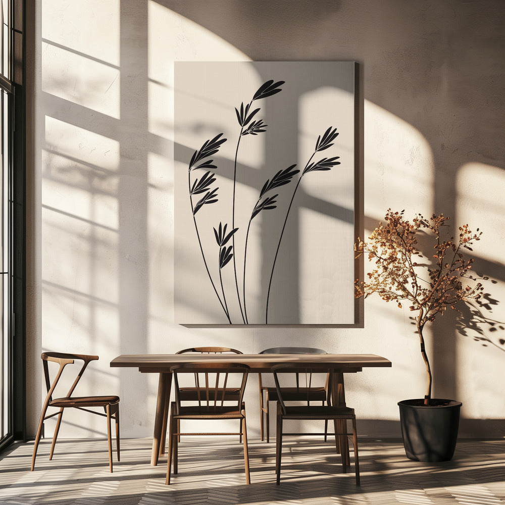 Zwarte planten | Canvas