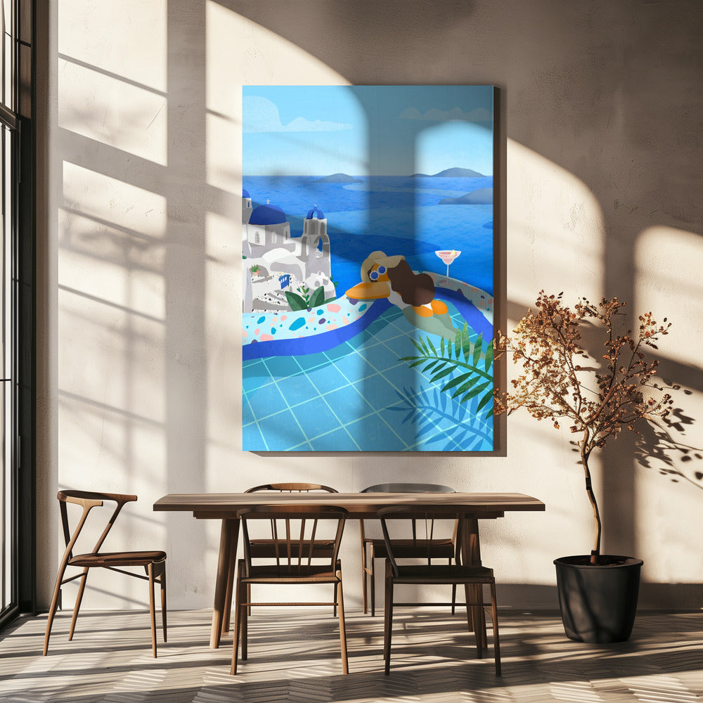 Zomer in Griekenland | Canvas
