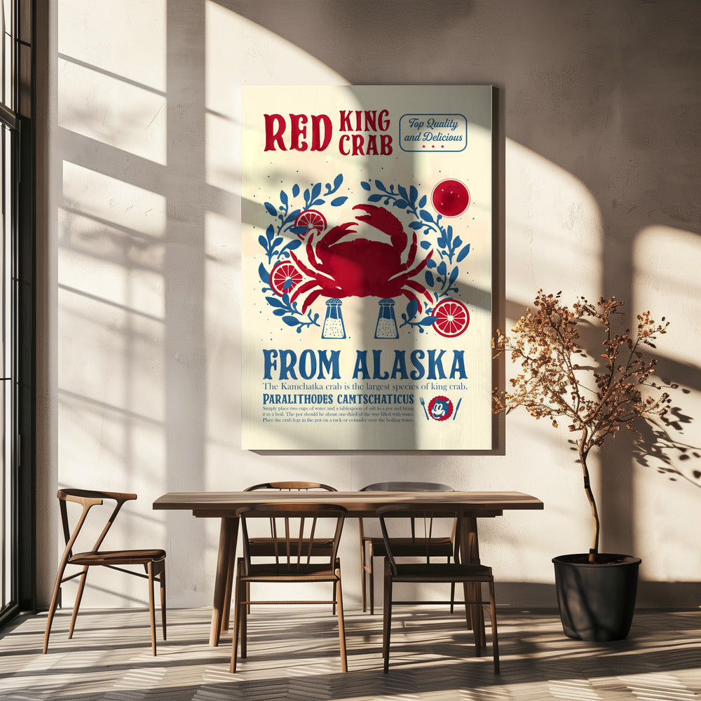 Krab keuken print | Canvas