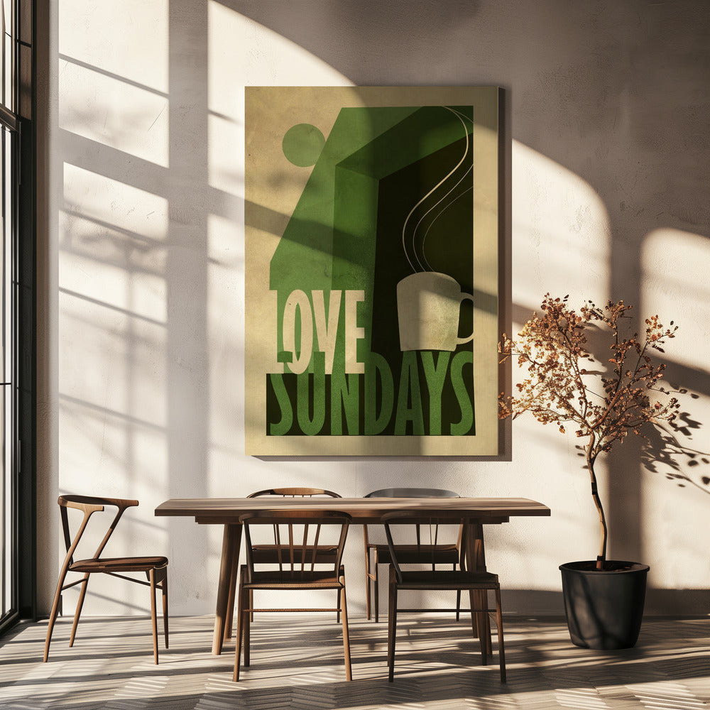 Liefdeszondag print | Canvas