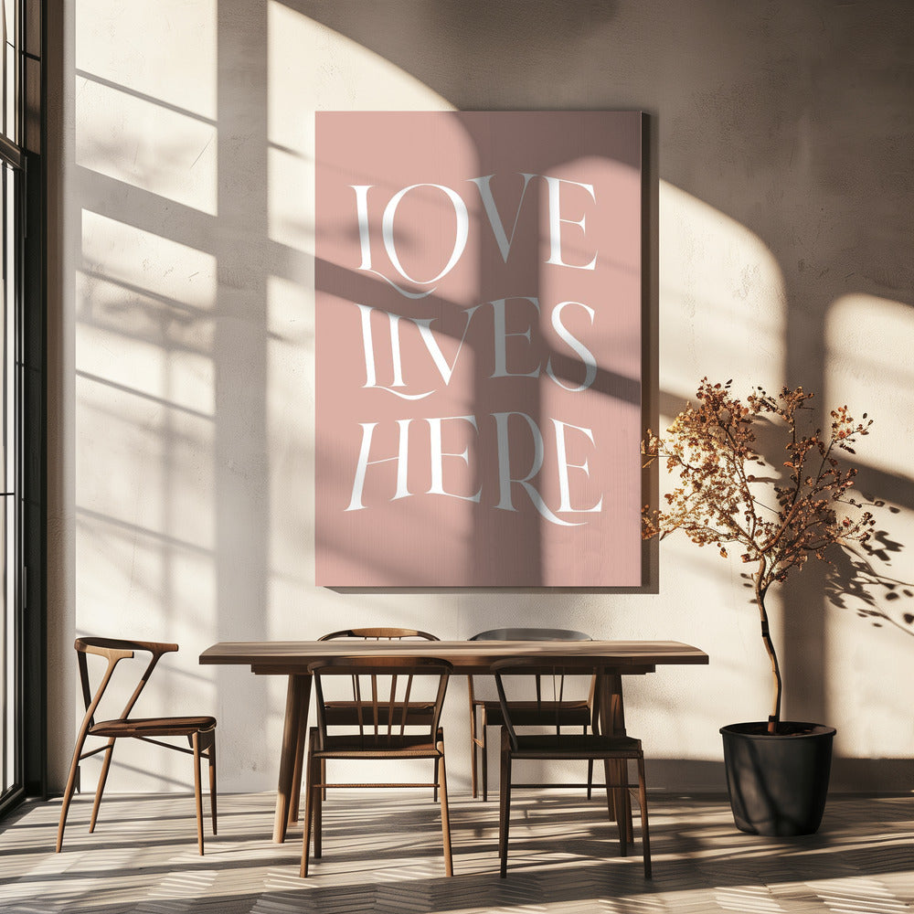 Liefde woont hier | Canvas