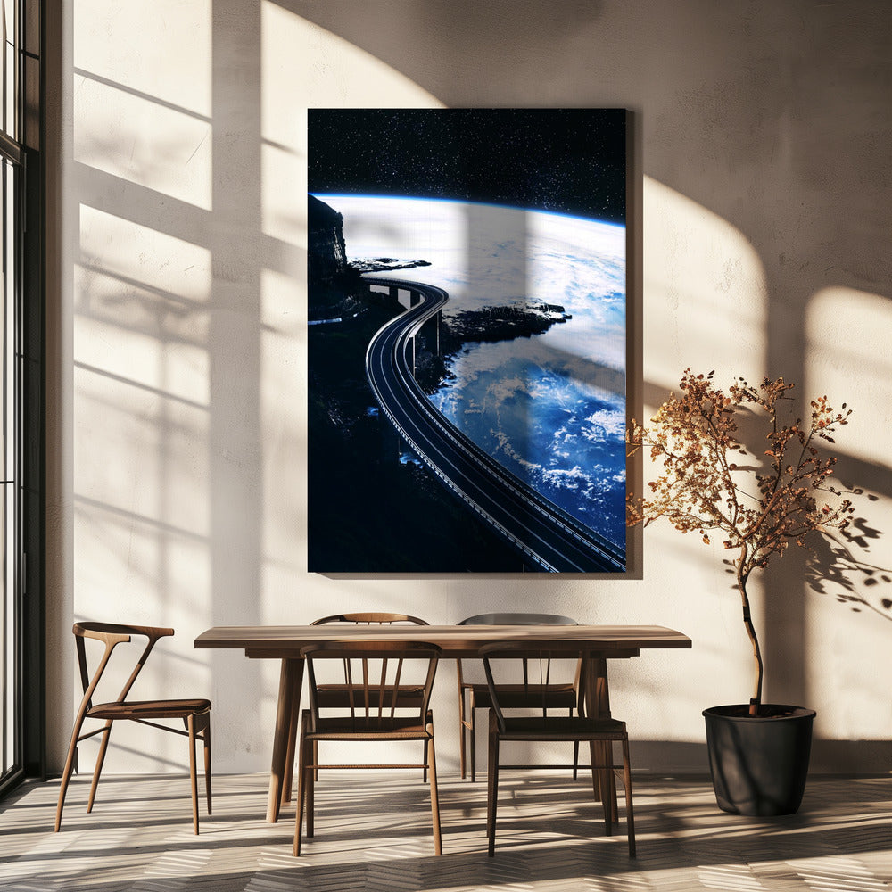 Weg naar oneindigheid | Canvas