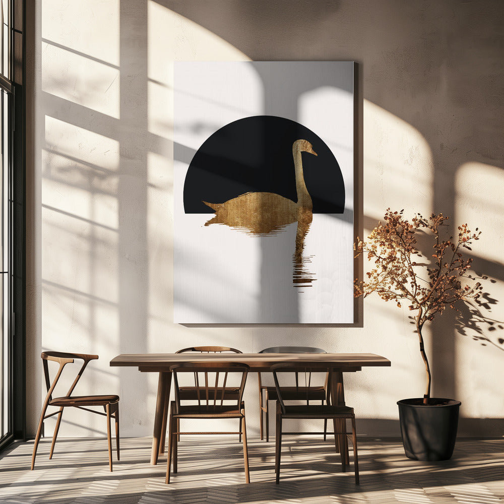 The Swan Black | Canvas