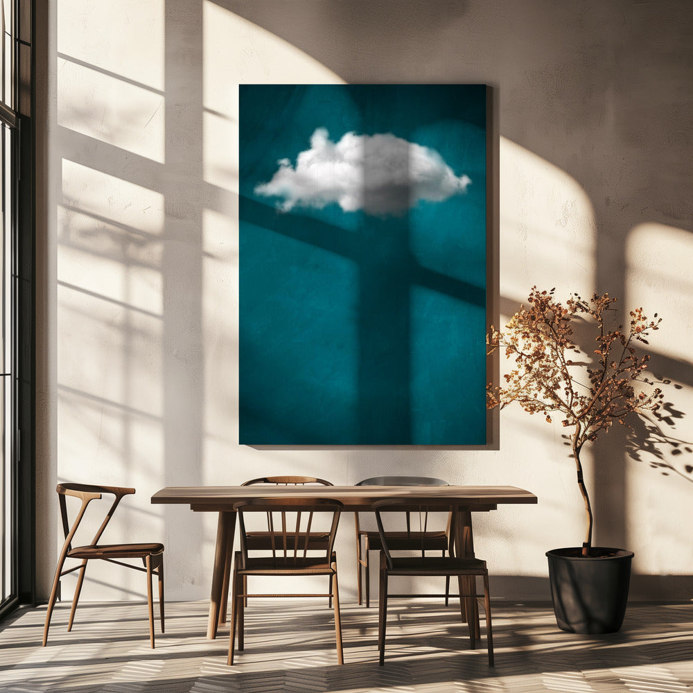Teal Cloud nr. 1 | Canvas