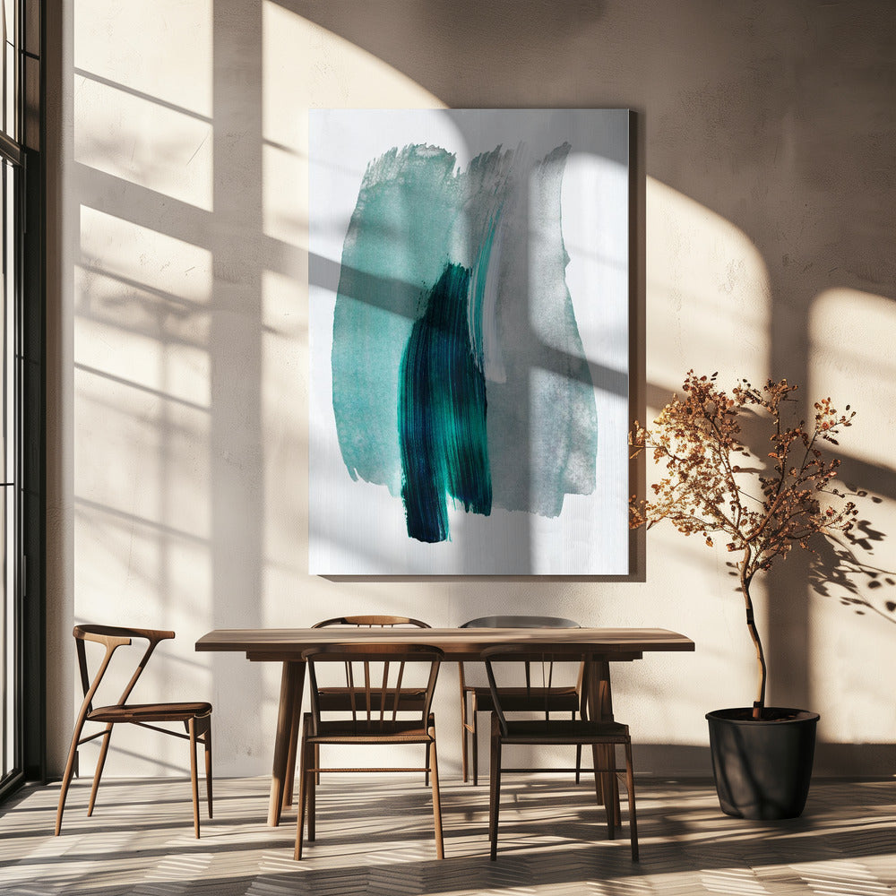 Abstracte penseelstreken 19 | Canvas