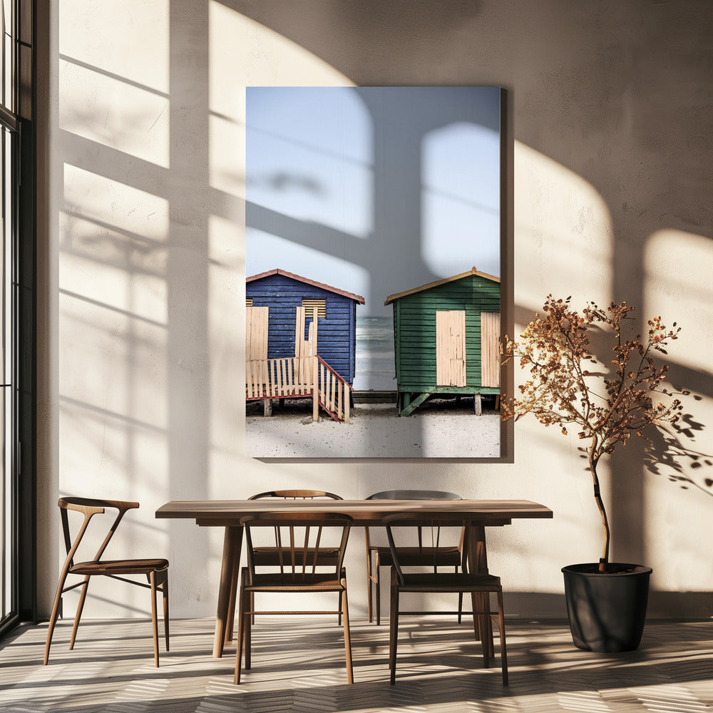 Harmonie van kusthutten | Canvas
