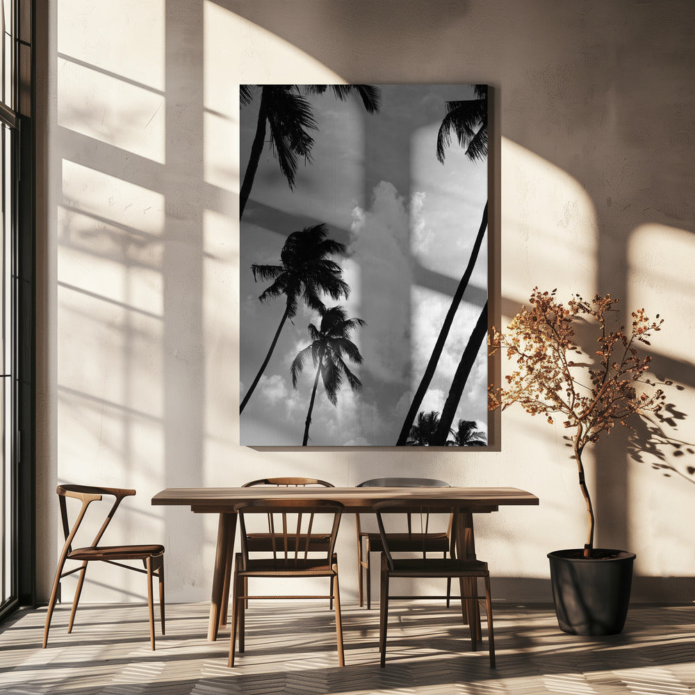 Silhouetten van palmen | Canvas