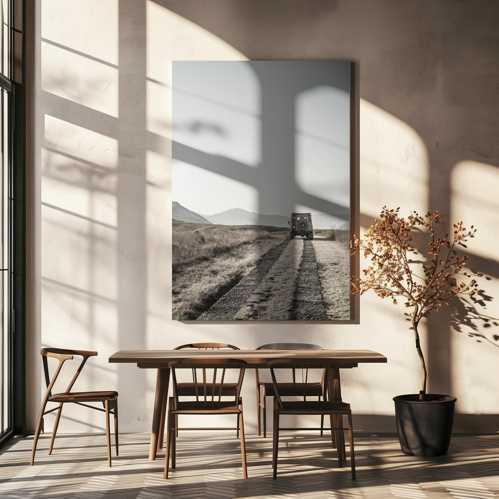 Eenzame Wegreis | Canvas
