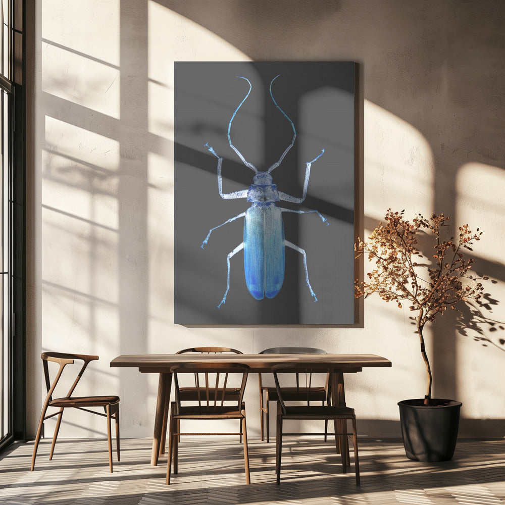 Neon Kever Elegantie | Canvas