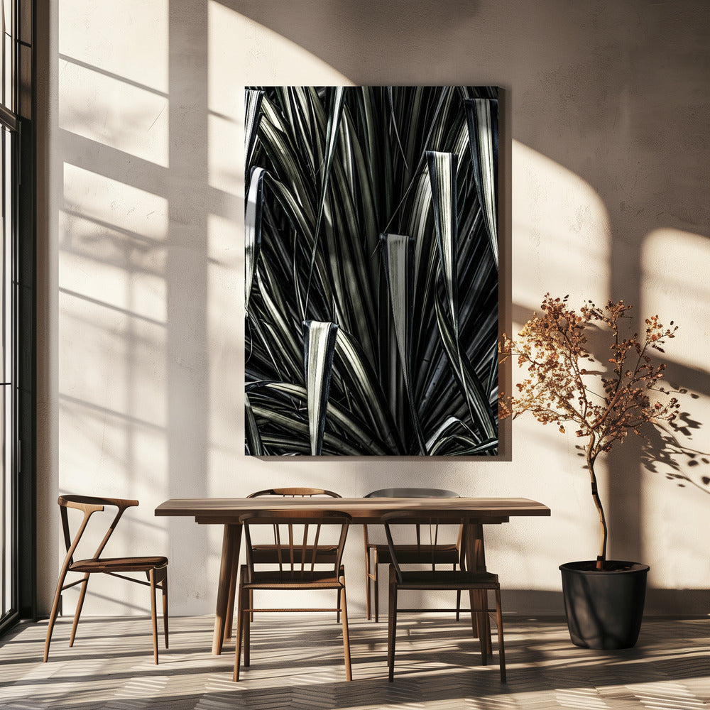 Groene strepen | Canvas