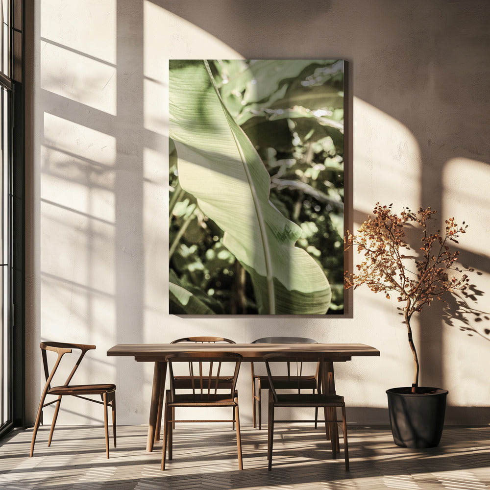 Smaragdgroen luifel | Canvas