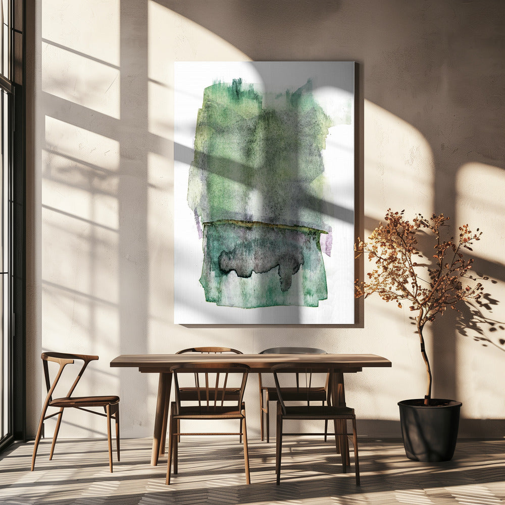Mistige Groene Dromen | Canvas