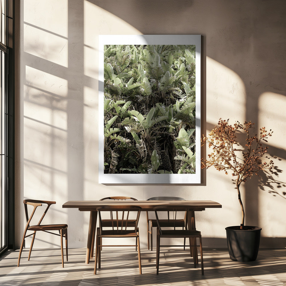 Groen bladerdak | Canvas