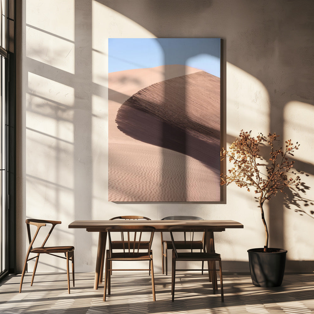 De sierlijke ronding van de woestijn | Canvas
